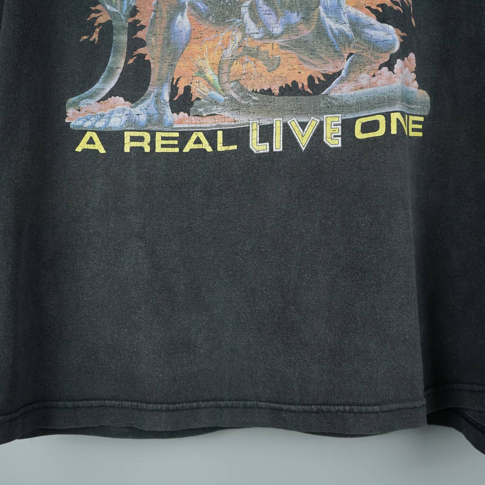 Band Tees × Vintage 1993 Iron Maiden t-shirt A real live one album Size US XL / EU 56 / 4 - 3 Thumbnail