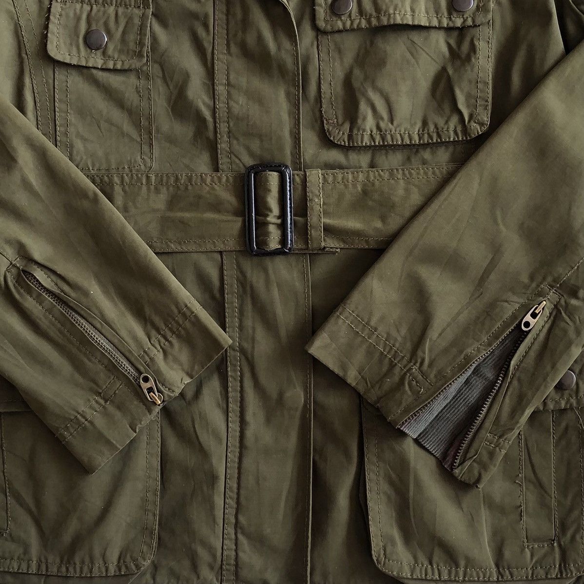 Gap Vintage GAP Military Style Zipper Jacket Size US S / EU 44-46 / 1 - 11 Thumbnail