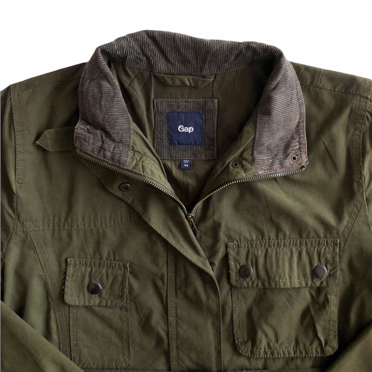 Gap Vintage GAP Military Style Zipper Jacket Size US S / EU 44-46 / 1 - 2 Thumbnail