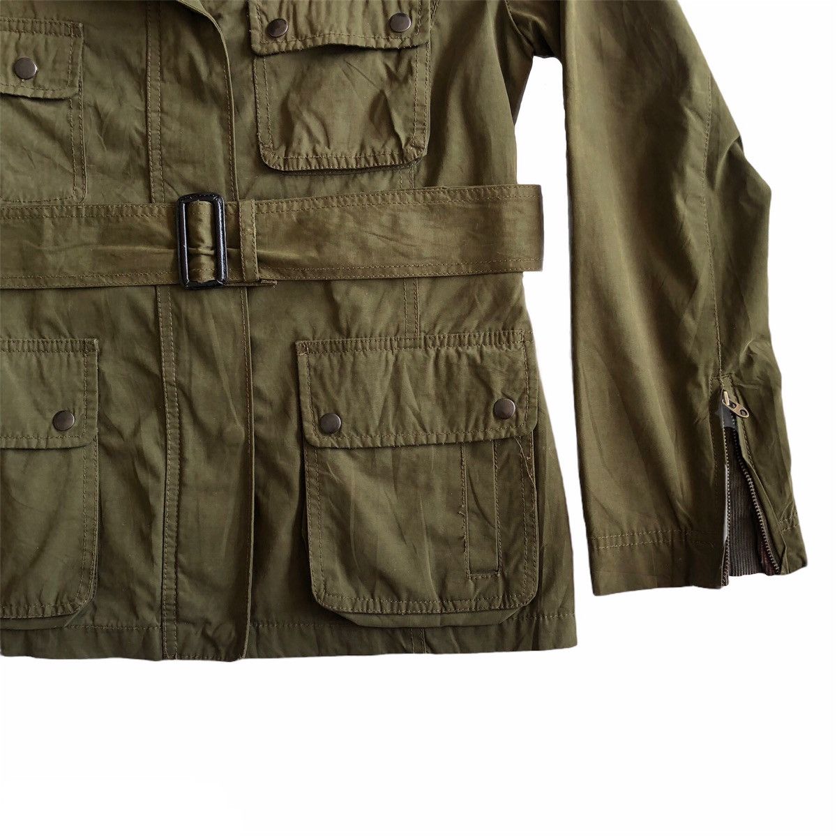 Gap Vintage GAP Military Style Zipper Jacket Size US S / EU 44-46 / 1 - 6 Thumbnail
