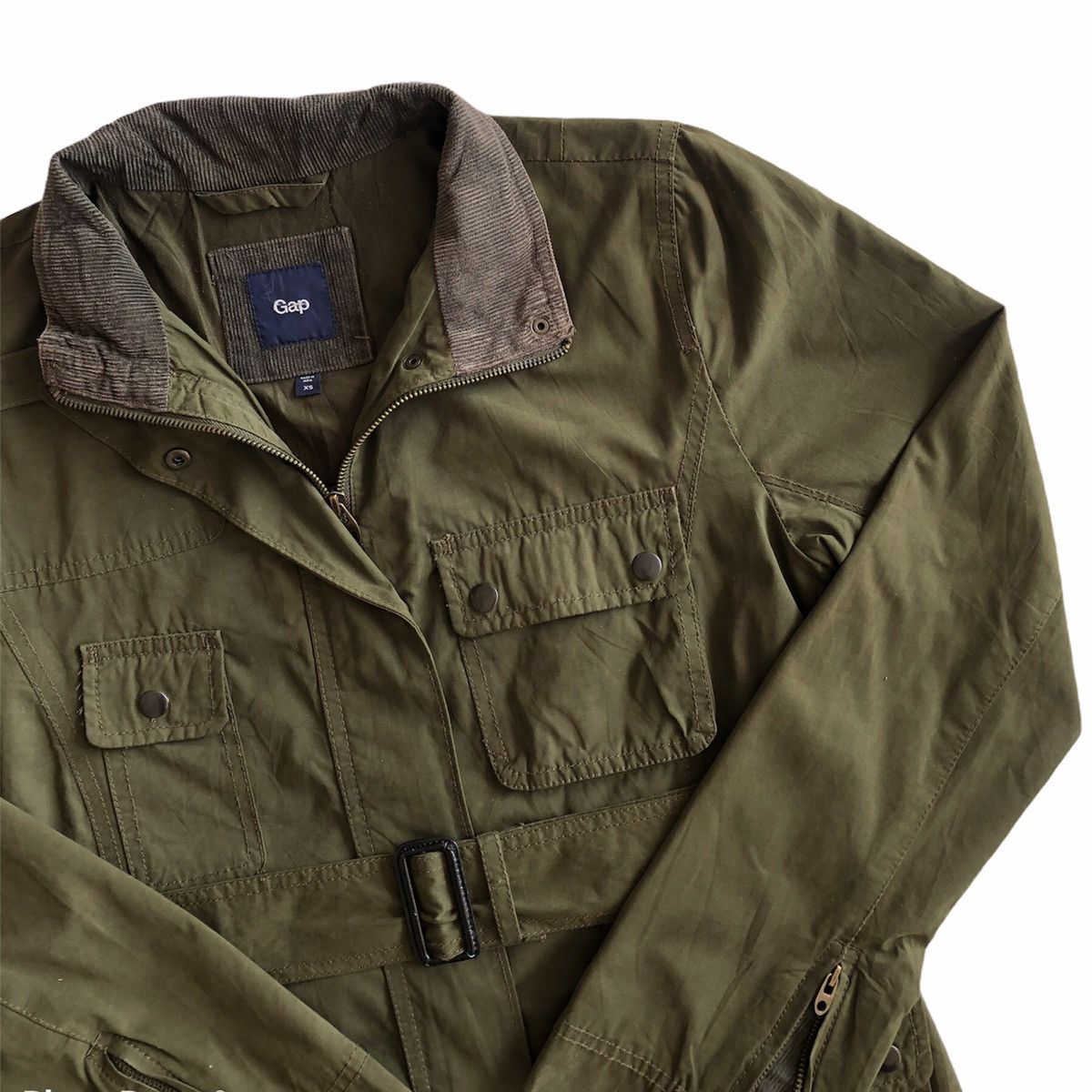 Gap Vintage GAP Military Style Zipper Jacket Size US S / EU 44-46 / 1 - 4 Thumbnail