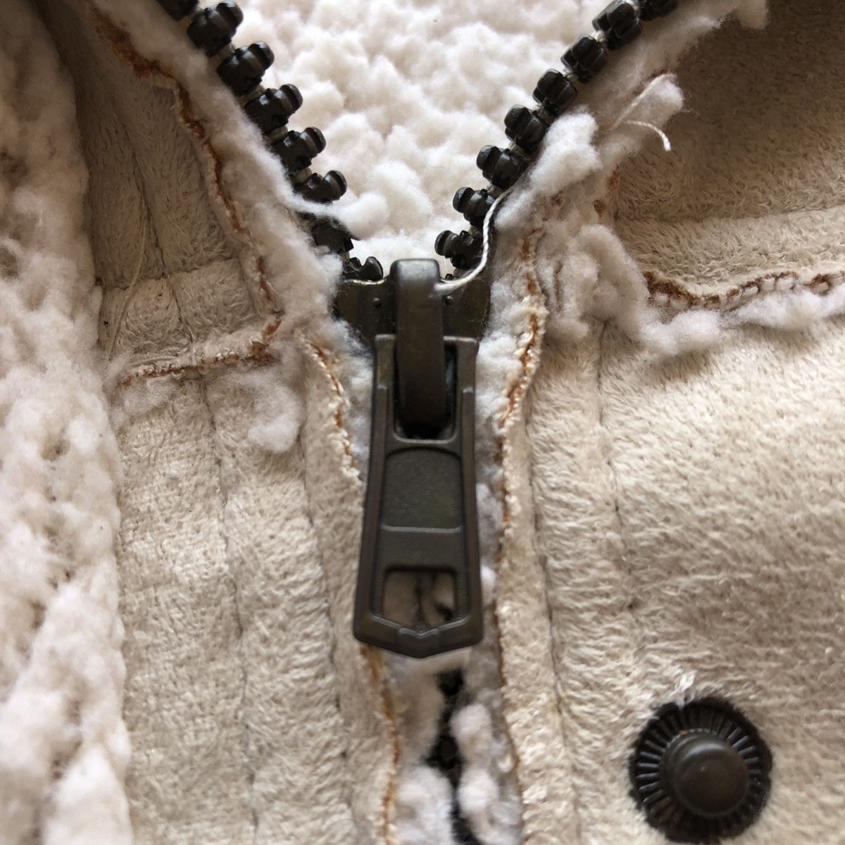 Moleskine Vintage 90's Moleskin Sherpa Jacket Hoodie by Sky Bomber Size US S / EU 44-46 / 1 - 14 Thumbnail