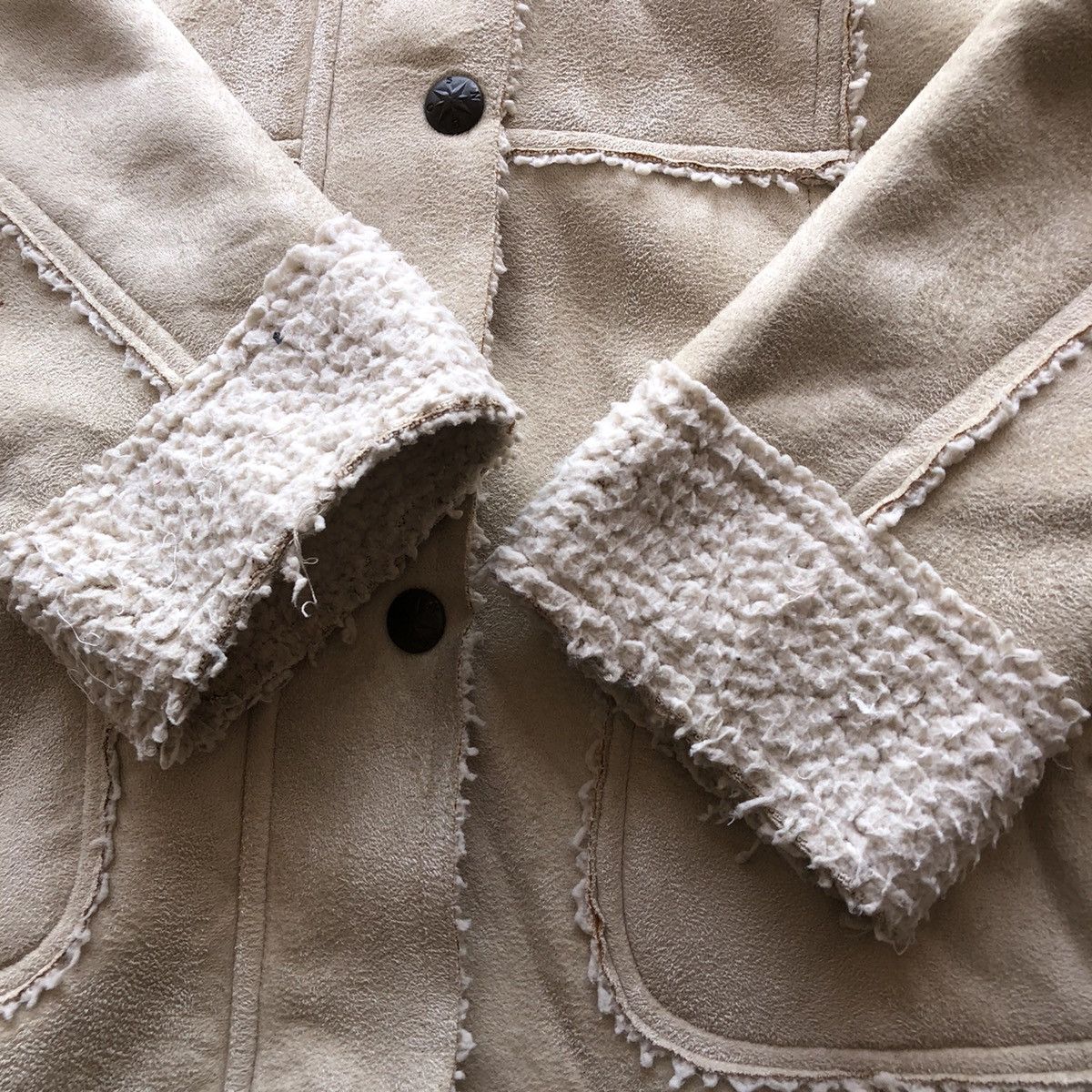 Moleskine Vintage 90's Moleskin Sherpa Jacket Hoodie by Sky Bomber Size US S / EU 44-46 / 1 - 10 Thumbnail