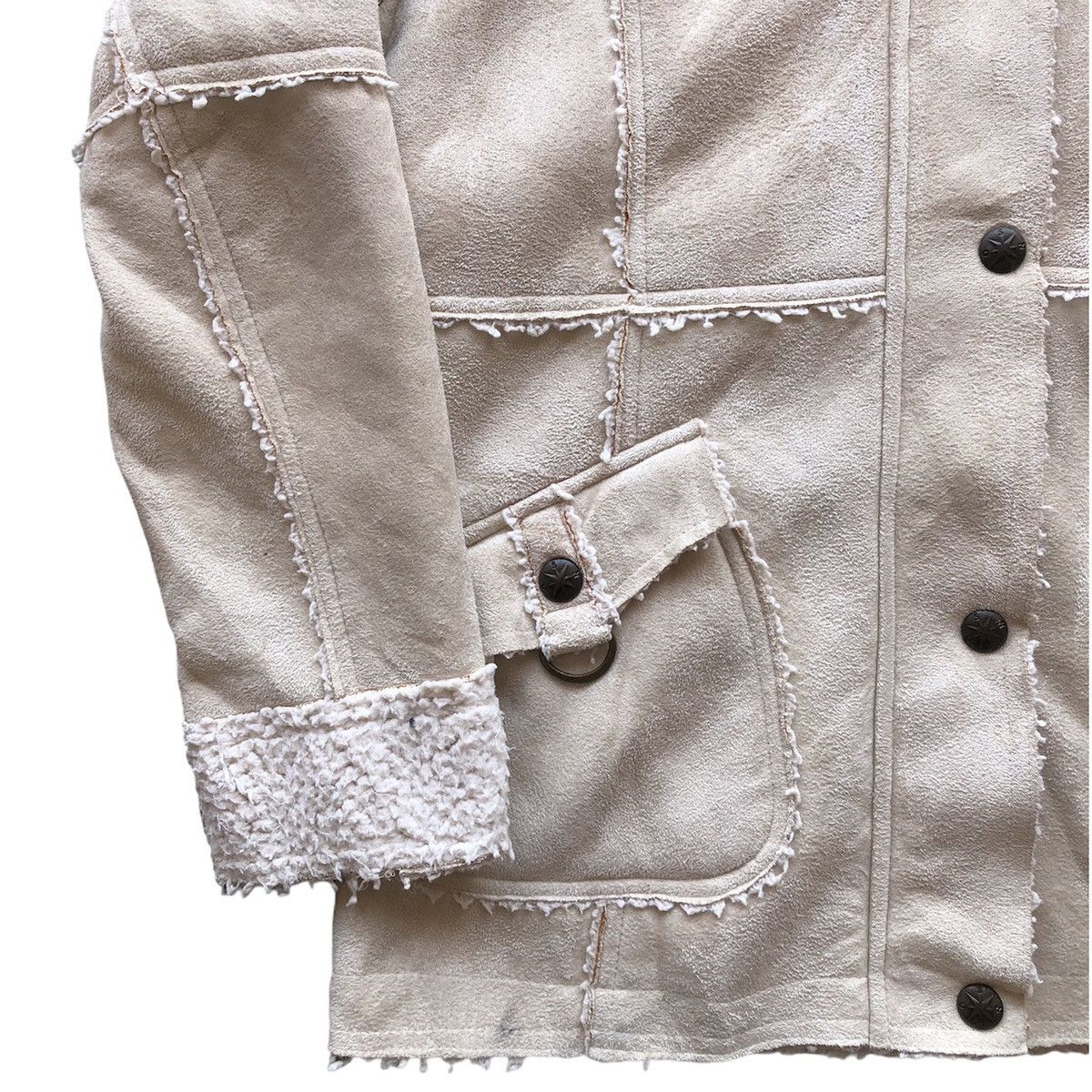 Moleskine Vintage 90's Moleskin Sherpa Jacket Hoodie by Sky Bomber Size US S / EU 44-46 / 1 - 4 Thumbnail