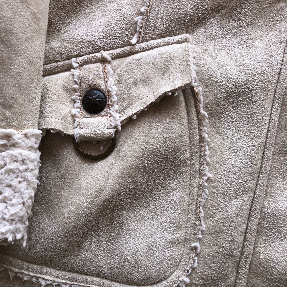 Moleskine Vintage 90's Moleskin Sherpa Jacket Hoodie by Sky Bomber Size US S / EU 44-46 / 1 - 9 Thumbnail