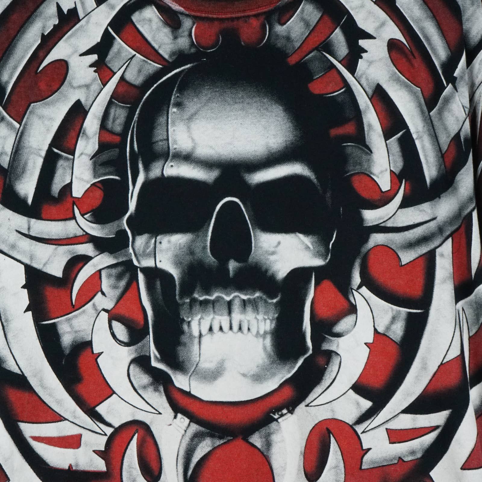 Liquid Blue × Vintage 1998 Liquid Blue Skull t-shirt Size US XXL / EU 58 / 5 - 2 Thumbnail