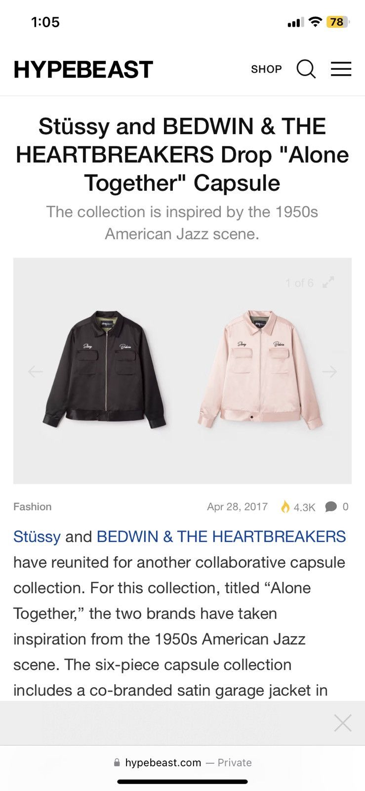 Stussy Stüssy Bedwin & the Heart breakers satin over shirt Size US M / EU 48-50 / 2 - 3 Thumbnail