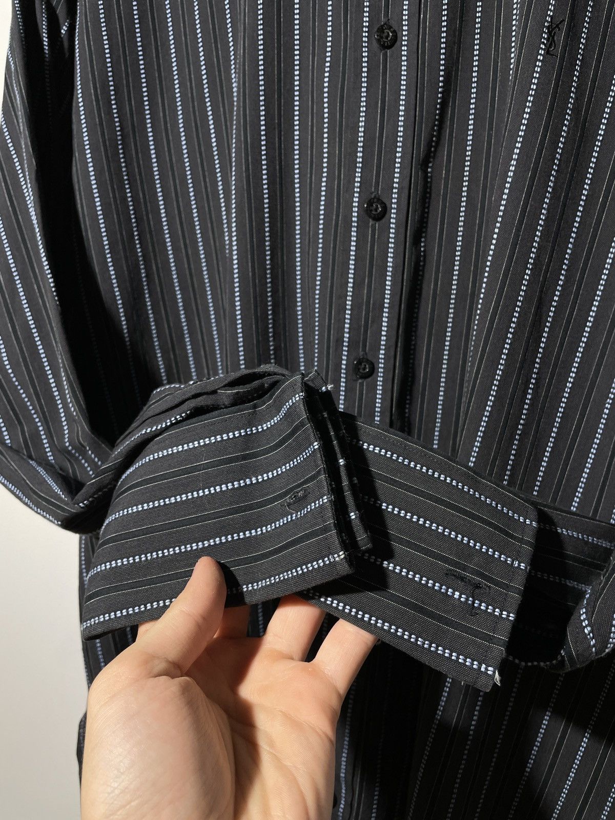 Vintage Vintage YSL Yves Saint Laurent Button Up Long Sleeve Shirt Size US XL / EU 56 / 4 - 8 Thumbnail