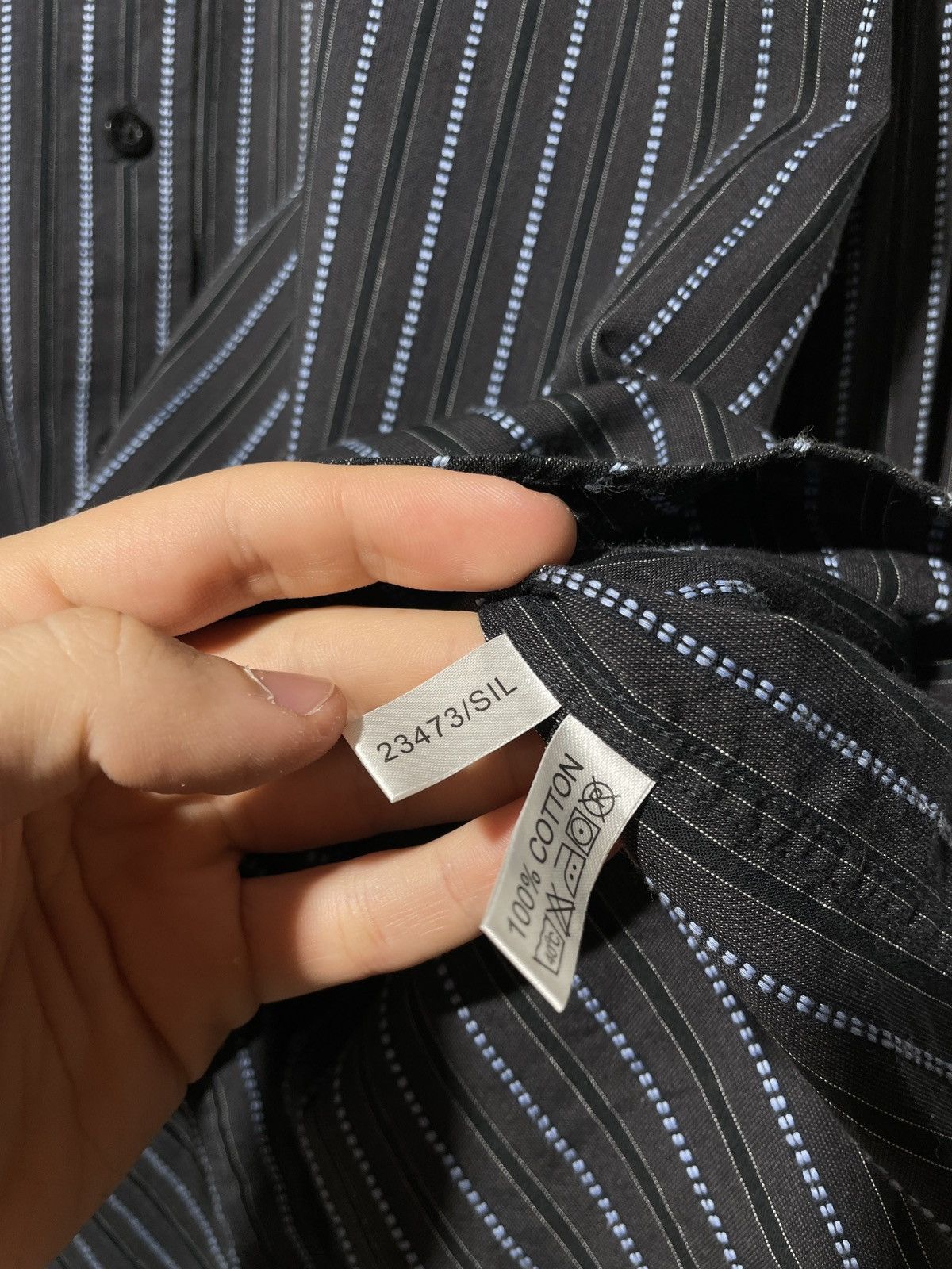 Vintage Vintage YSL Yves Saint Laurent Button Up Long Sleeve Shirt Size US XL / EU 56 / 4 - 7 Thumbnail