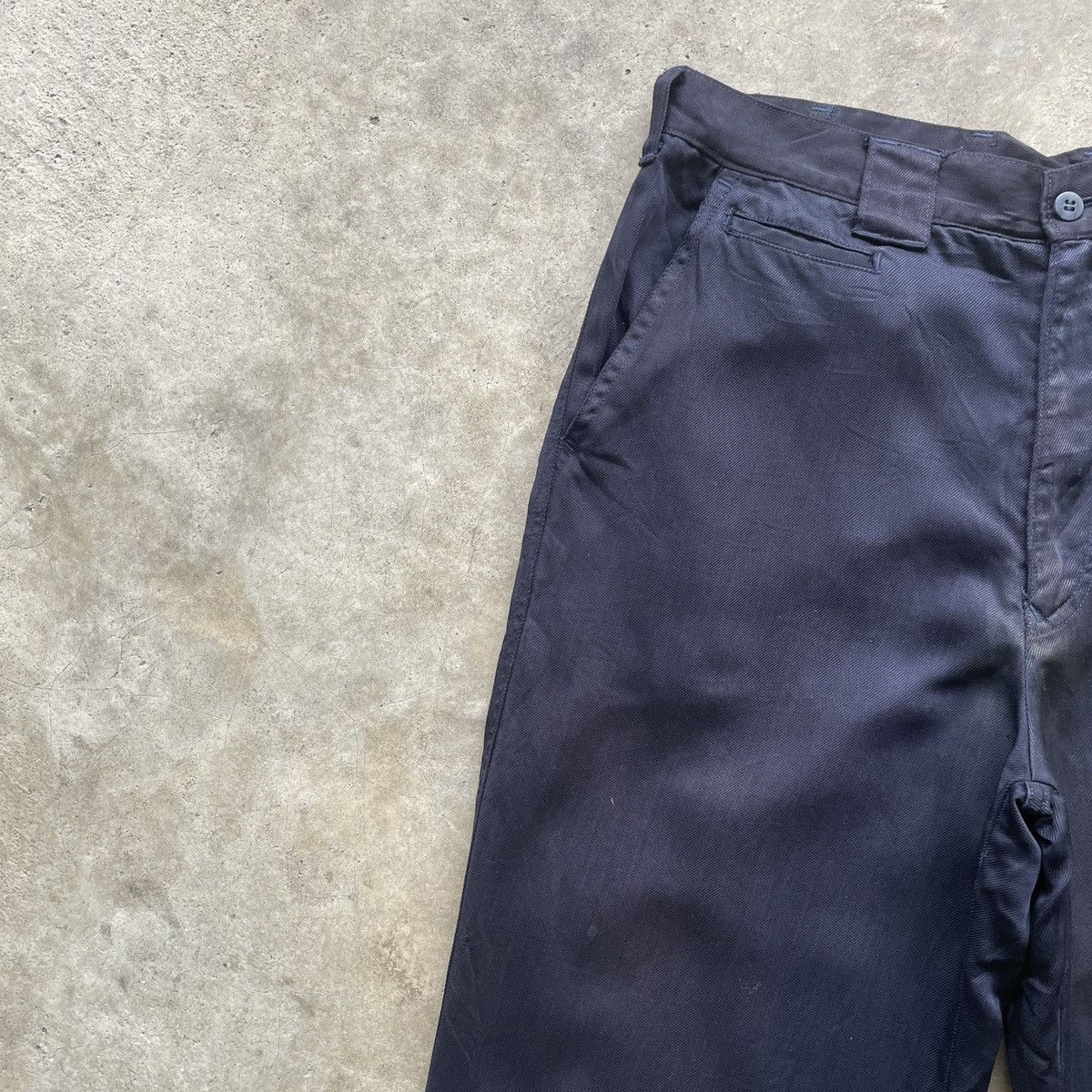 Vintage Vintage Santafe Faded Dark Blue Trousers Casual Pants W31 Size US 31 - 5 Thumbnail