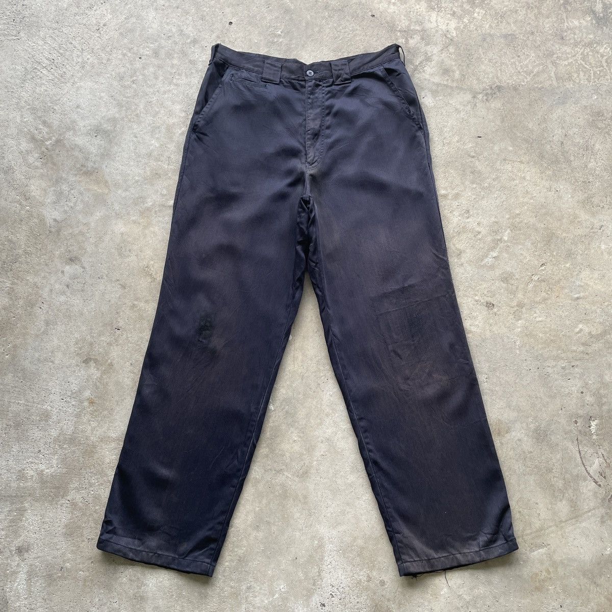 Vintage Vintage Santafe Faded Dark Blue Trousers Casual Pants W31 Size US 31 - 2 Thumbnail