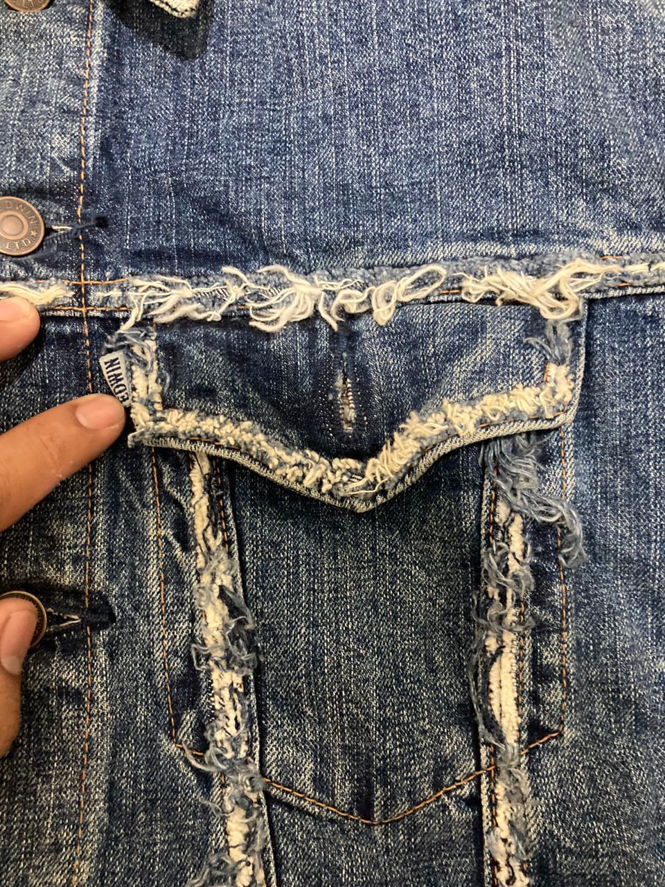 Edwin × Japanese Brand × Vintage Jacket denim limit edition Edwin Vintage Rare Size US XXS / EU 40 - 7 Thumbnail