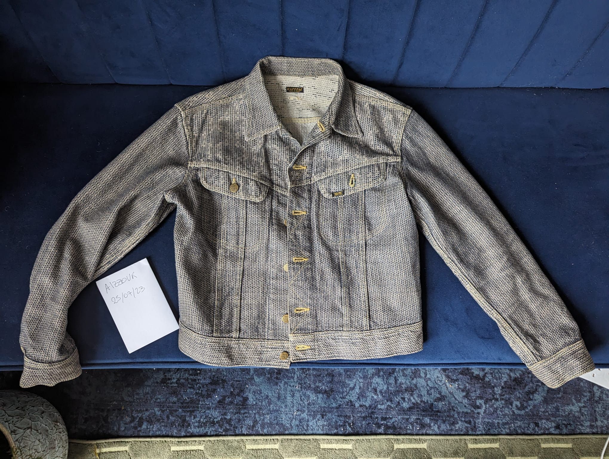 image of Kapital Century Denim Trucker Jacket - Size 3 (Wears Like A 2/m), Men's