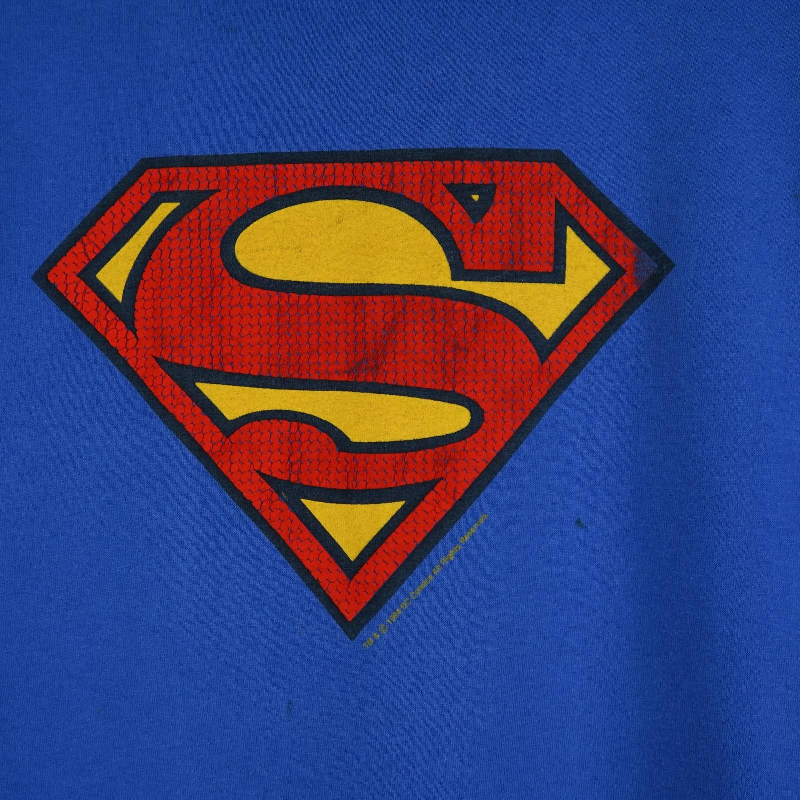 DC Comics × Vintage 1990s Superman t shirt Movie tee Size US XL / EU 56 / 4 - 2 Thumbnail