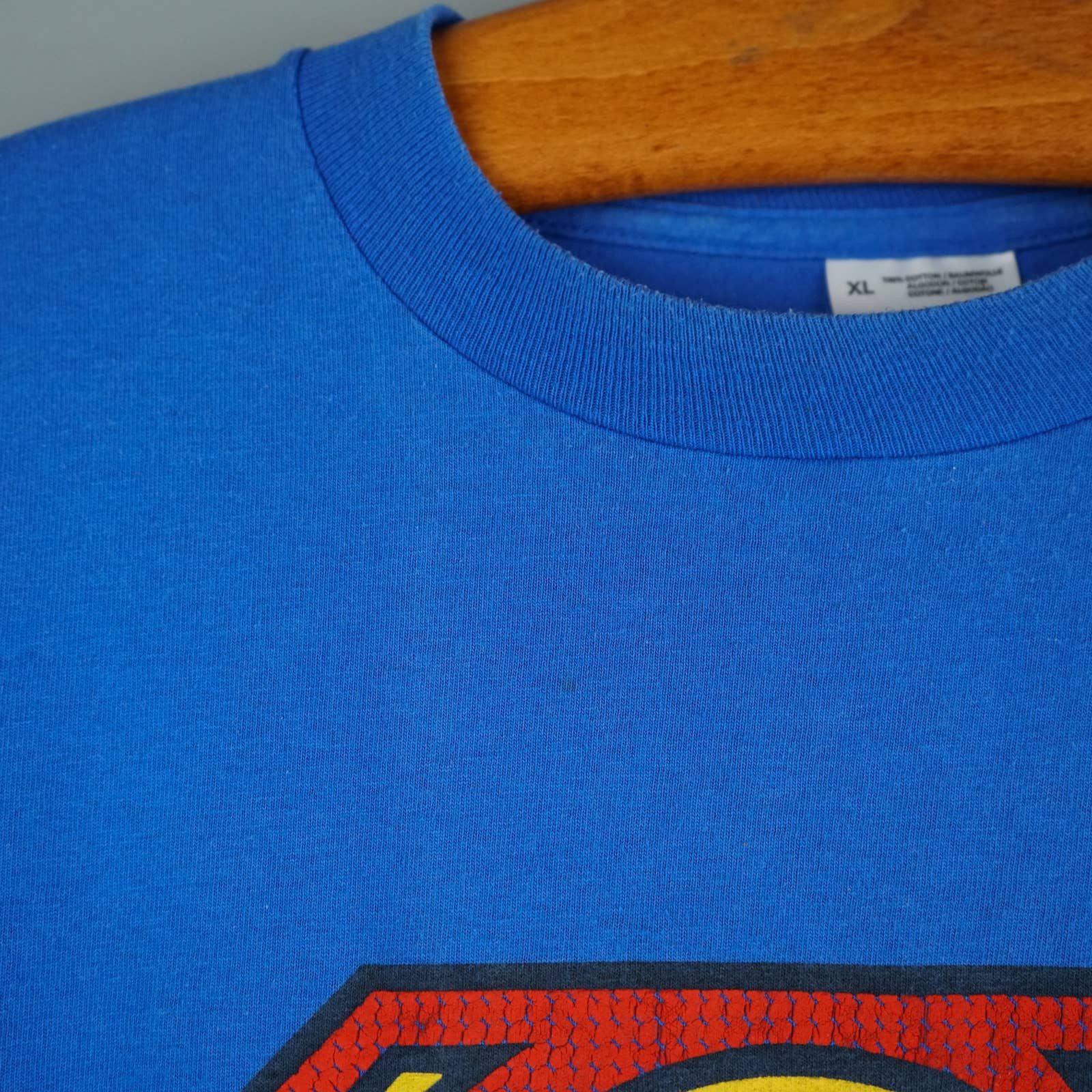 DC Comics × Vintage 1990s Superman t shirt Movie tee Size US XL / EU 56 / 4 - 6 Thumbnail