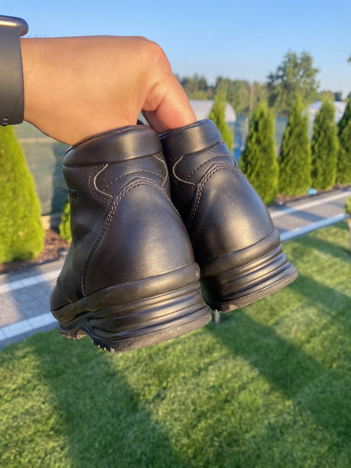 Vintage Vintage black leather meindl hiking goretex boots Size US 8 / IT 38 - 5 Thumbnail