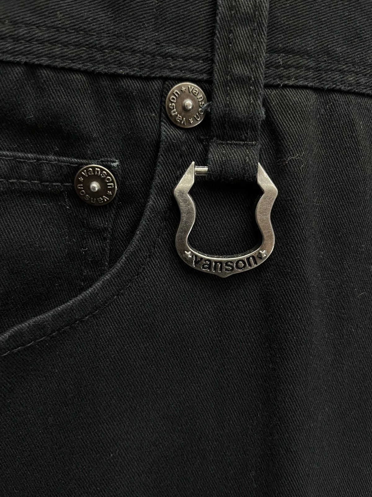 Vanson Leathers × Vintage 🔥☠️Vtg VANSON LEATHERS Crossbone Skull Cotton Slim Coverall Size US 30 / EU 46 - 11 Thumbnail