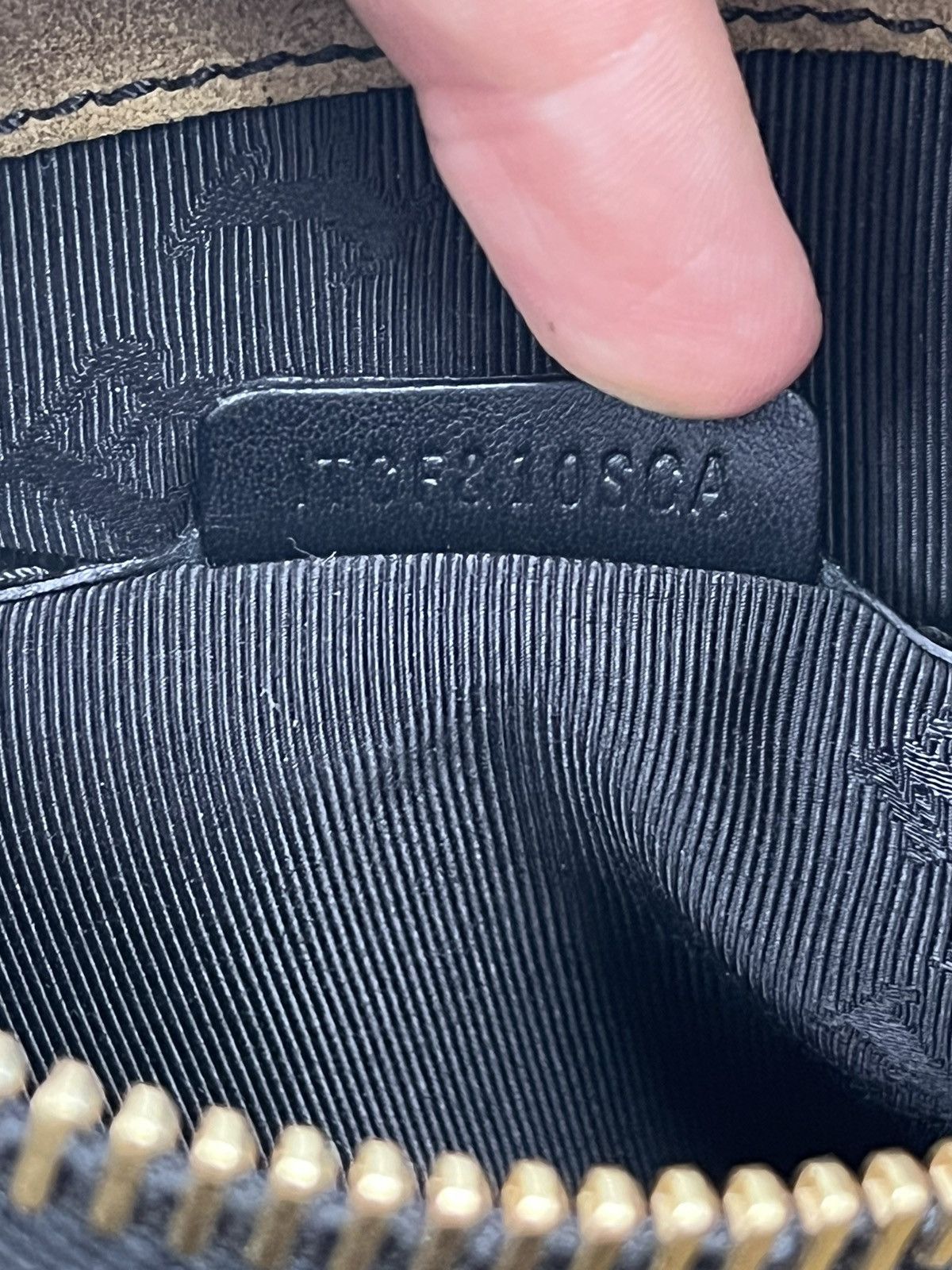 Burberry Prorsum Black Gold Leather