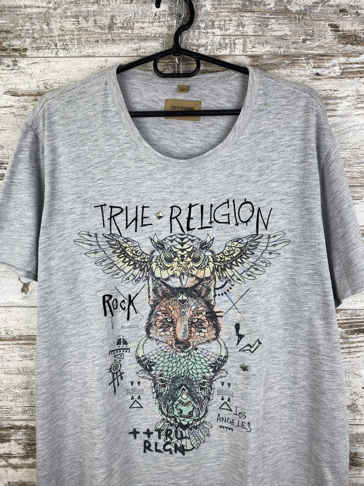 True Religion × Vintage Mens Vintage True Religion Chief T Shirt y2k streetwear tee Size US XL / EU 56 / 4 - 2 Thumbnail