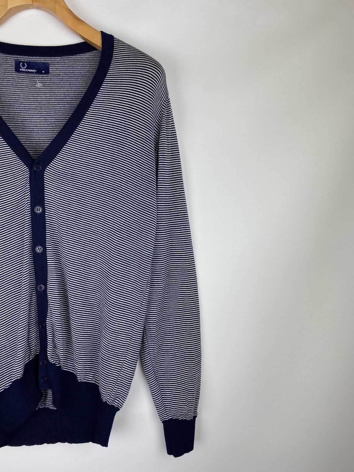 Fred Perry FP Fred Perry men’s merino wool striped cardigan sweater Size US M / EU 48-50 / 2 - 3 Thumbnail