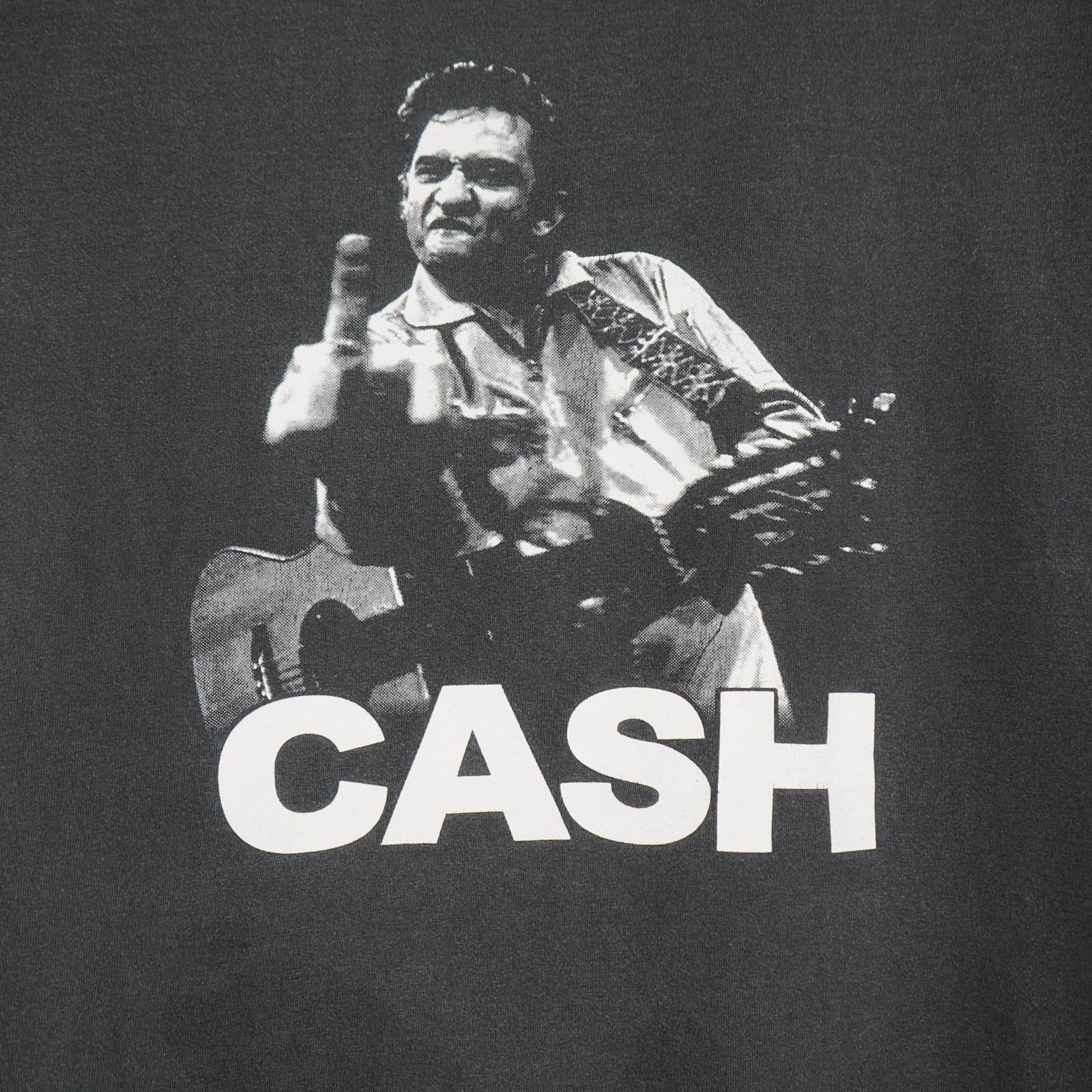 Band Tees × Vintage Vintage 1990s Johnny Cash t-shirt Size US L / EU 52-54 / 3 - 2 Thumbnail