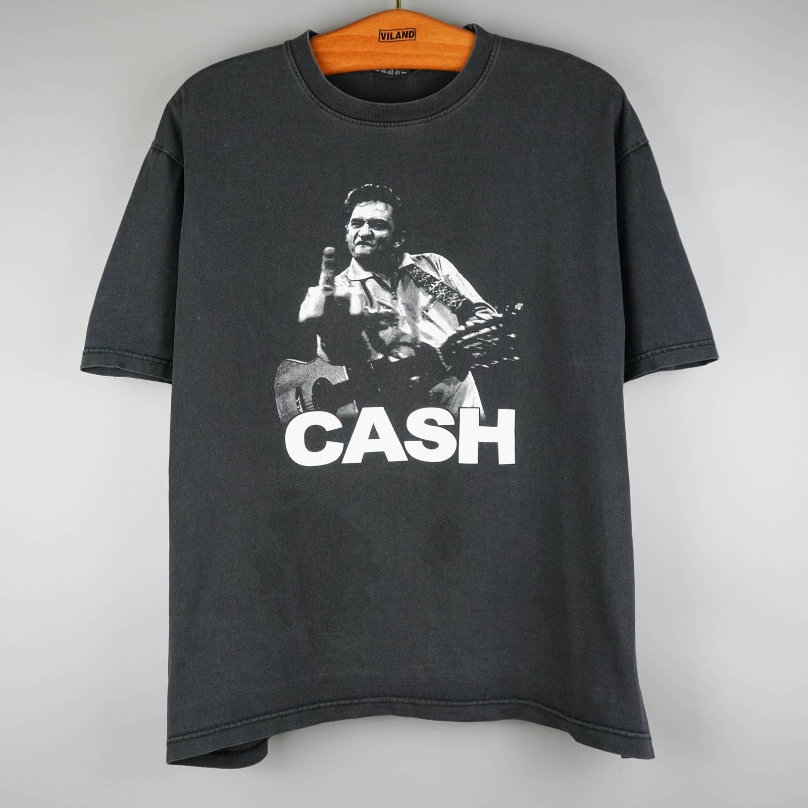 Band Tees × Vintage Vintage 1990s Johnny Cash t-shirt Size US L / EU 52-54 / 3 - 1 Thumbnail