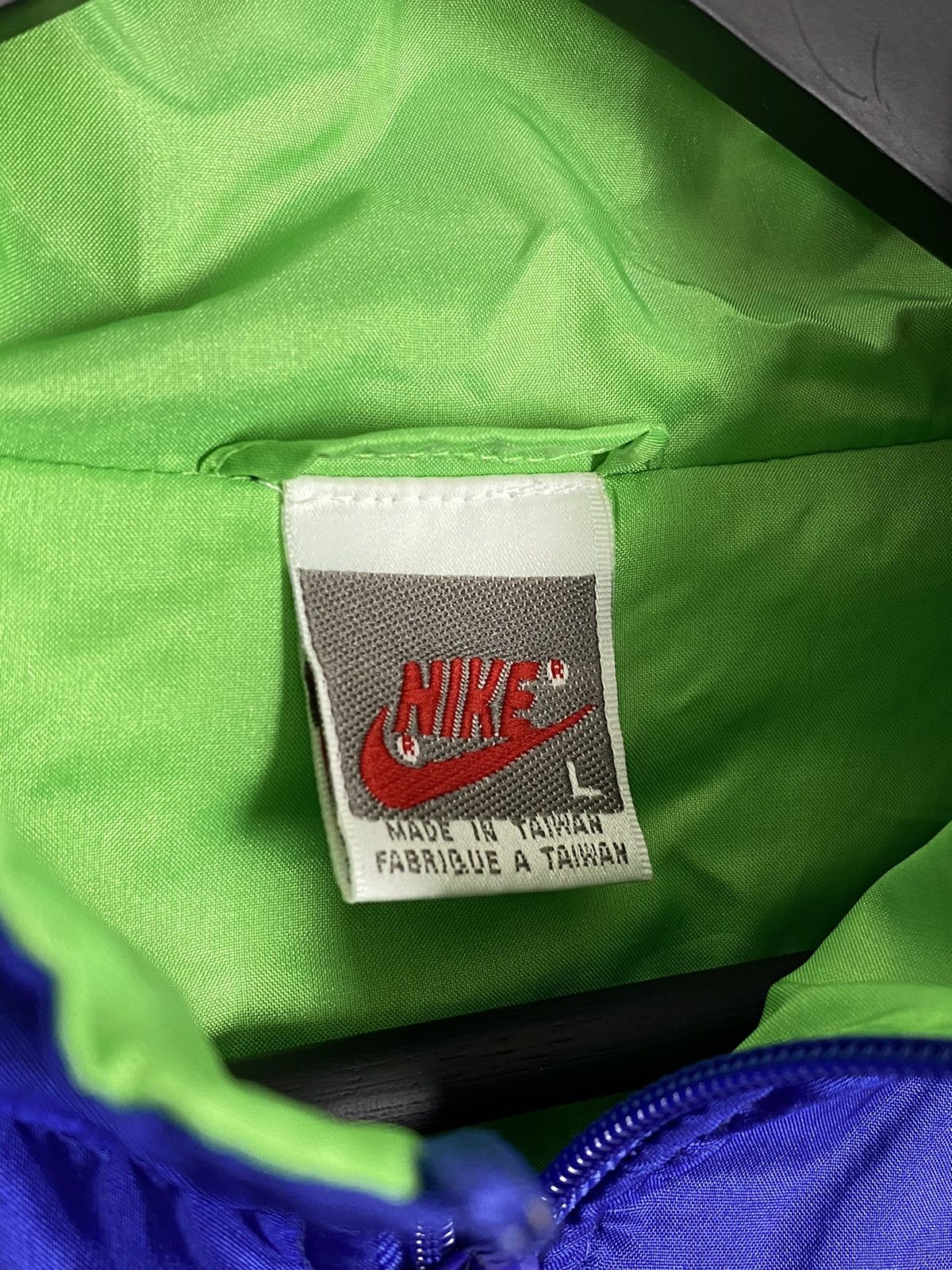 Vintage 1990’s Vintage Nike Nylon Track Top Jacket Size US L / EU 52-54 / 3 - 4 Thumbnail