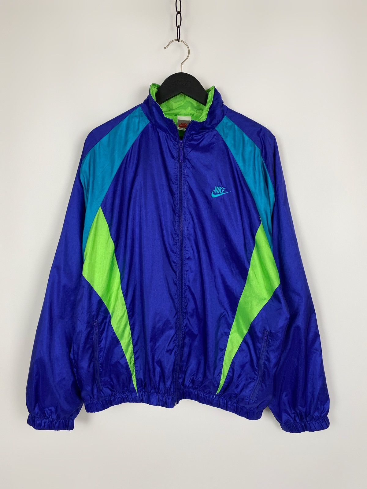 Vintage 1990’s Vintage Nike Nylon Track Top Jacket Size US L / EU 52-54 / 3 - 1 Thumbnail