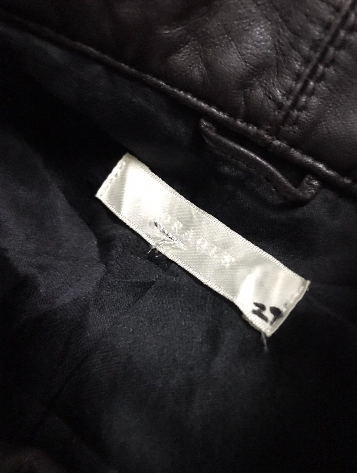 Genuine Leather × Leather Vintage ORAQLE Lamb Leather Riri Swiss Zip Cafe Racer Jacket Size US L / EU 52-54 / 3 - 14 Thumbnail