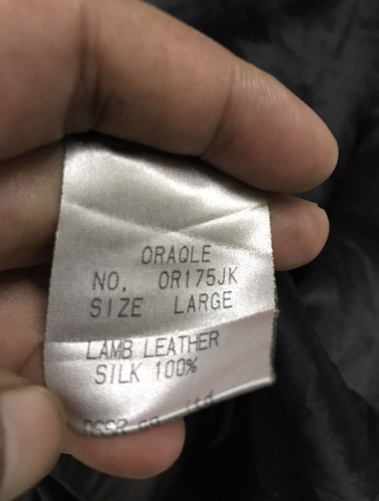 Genuine Leather × Leather Vintage ORAQLE Lamb Leather Riri Swiss Zip Cafe Racer Jacket Size US L / EU 52-54 / 3 - 16 Thumbnail