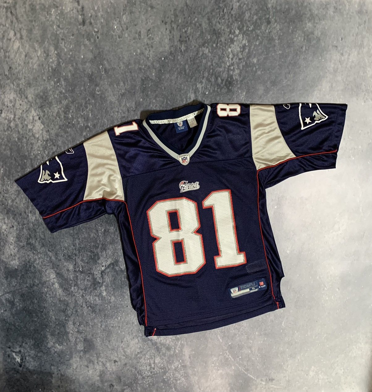 Vintage Used New England Patriots Randy Moss Reebok Jersey