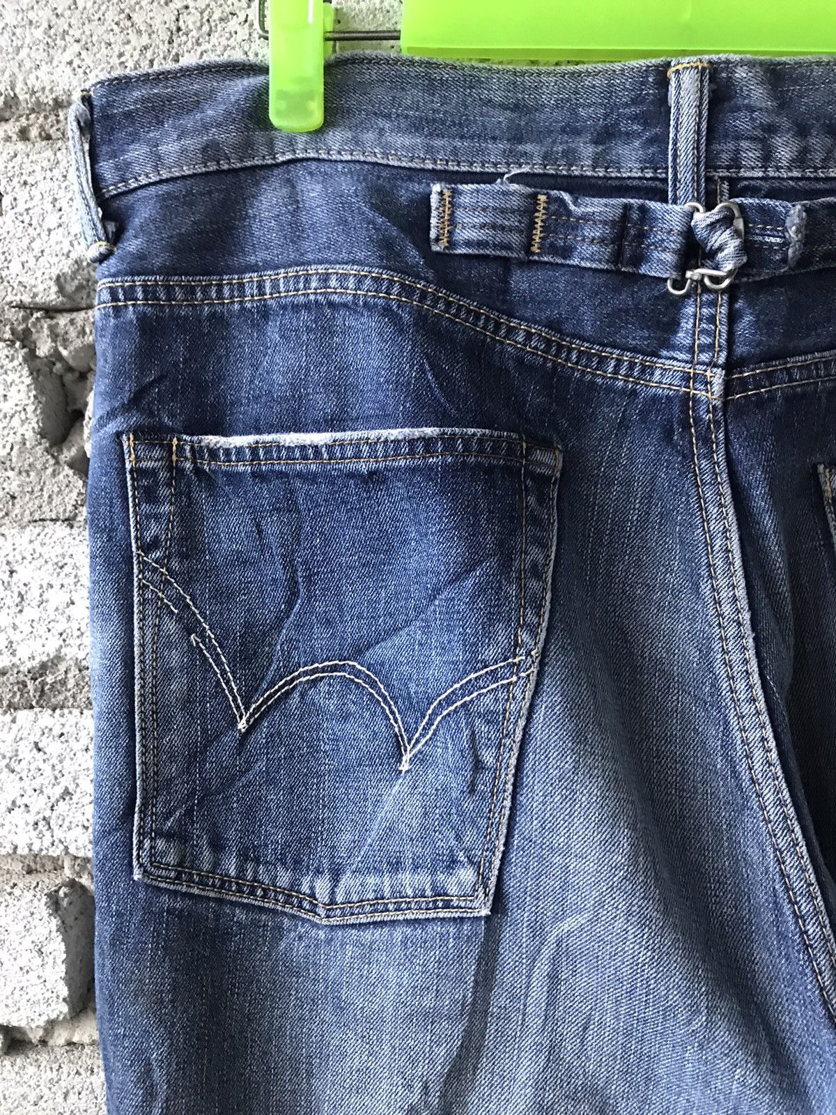 Edwin Vintage Edwin 505Z Selvedge Buckle Back Denim Size 37”x39” Size US 37 - 11 Thumbnail