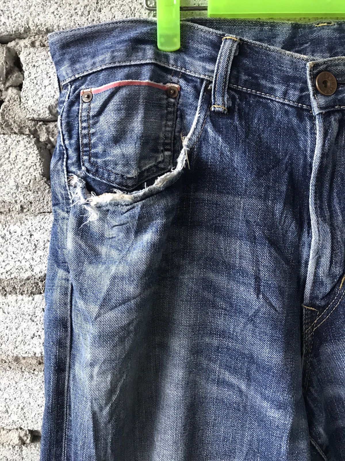Edwin Vintage Edwin 505Z Selvedge Buckle Back Denim Size 37”x39” Size US 37 - 7 Thumbnail