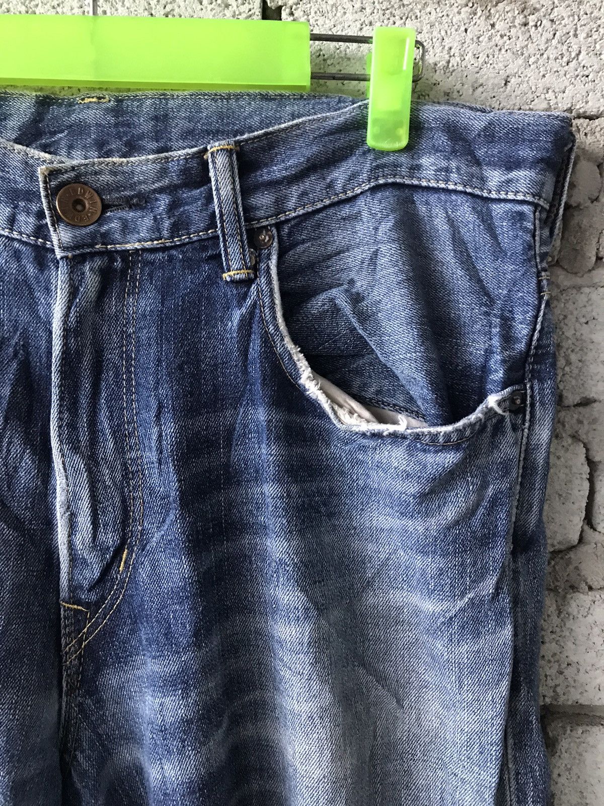 Edwin Vintage Edwin 505Z Selvedge Buckle Back Denim Size 37”x39” Size US 37 - 6 Thumbnail