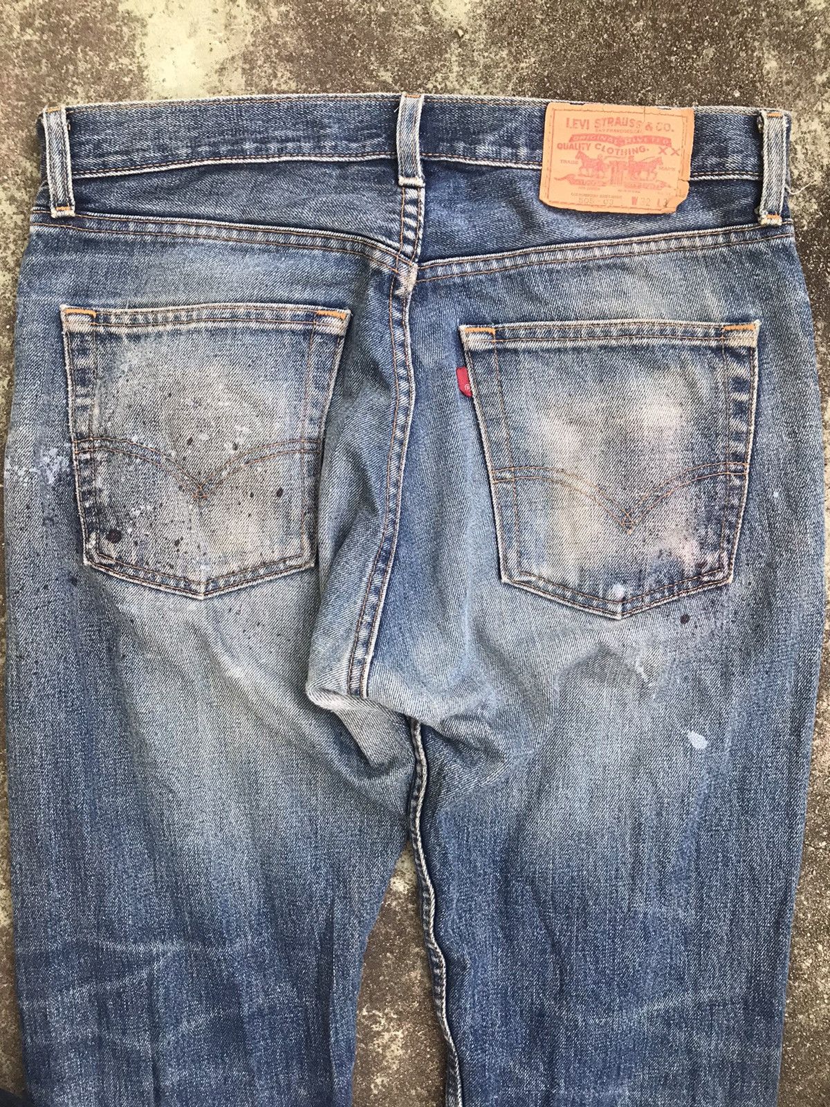 Levi's × Levi's Vintage Clothing × Vintage Rare Vintage Levis 505 Distressed Size US 34 / EU 50 - 5 Thumbnail