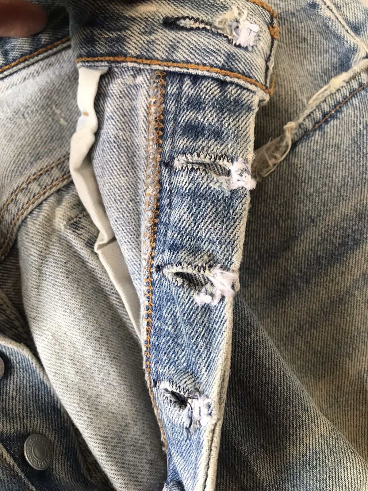 Levi's Vintage 1995 Levis 501XX Distressed Size US 34 / EU 50 - 17 Thumbnail