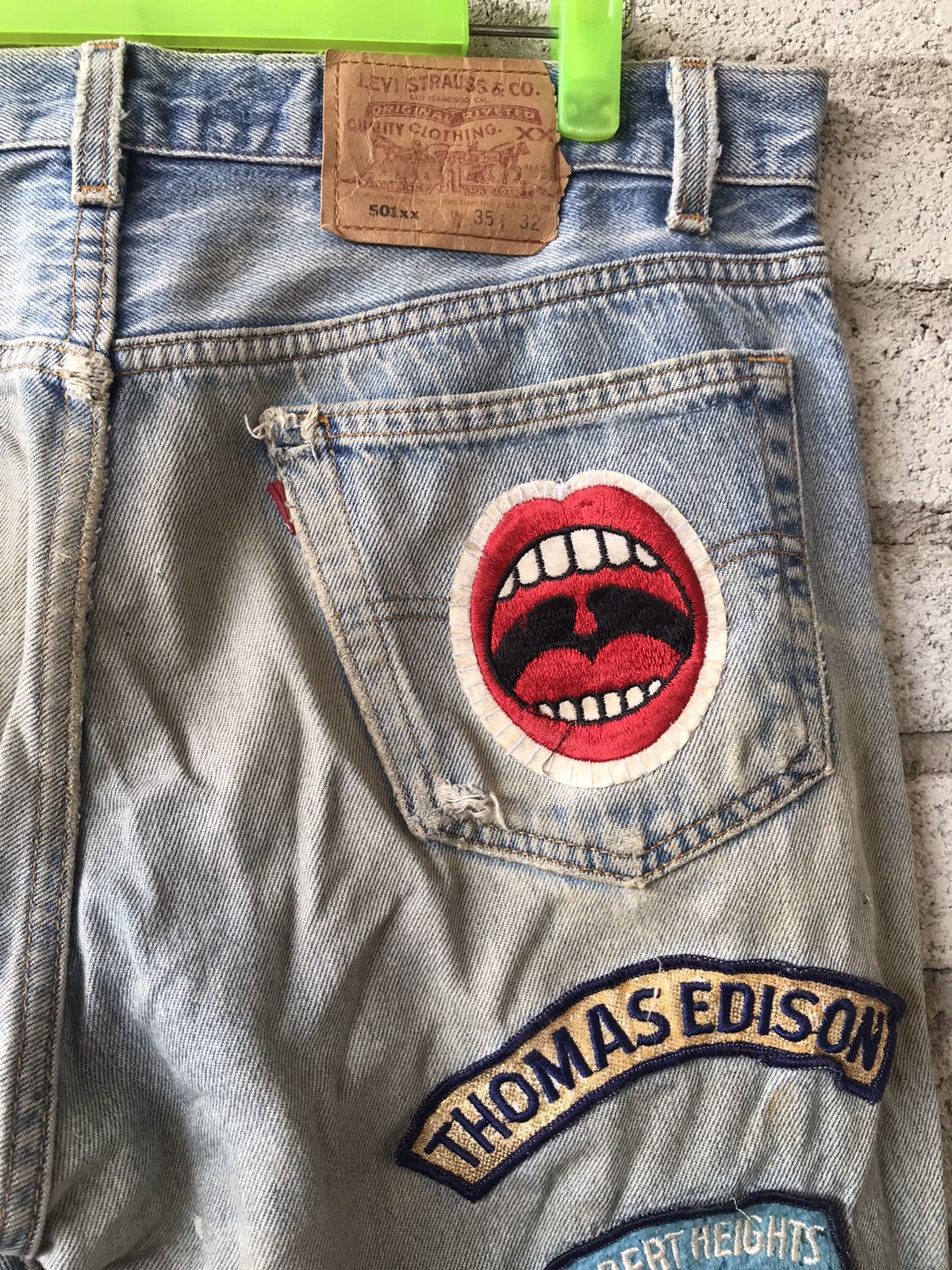 Levi's Vintage 1995 Levis 501XX Distressed Size US 34 / EU 50 - 12 Thumbnail
