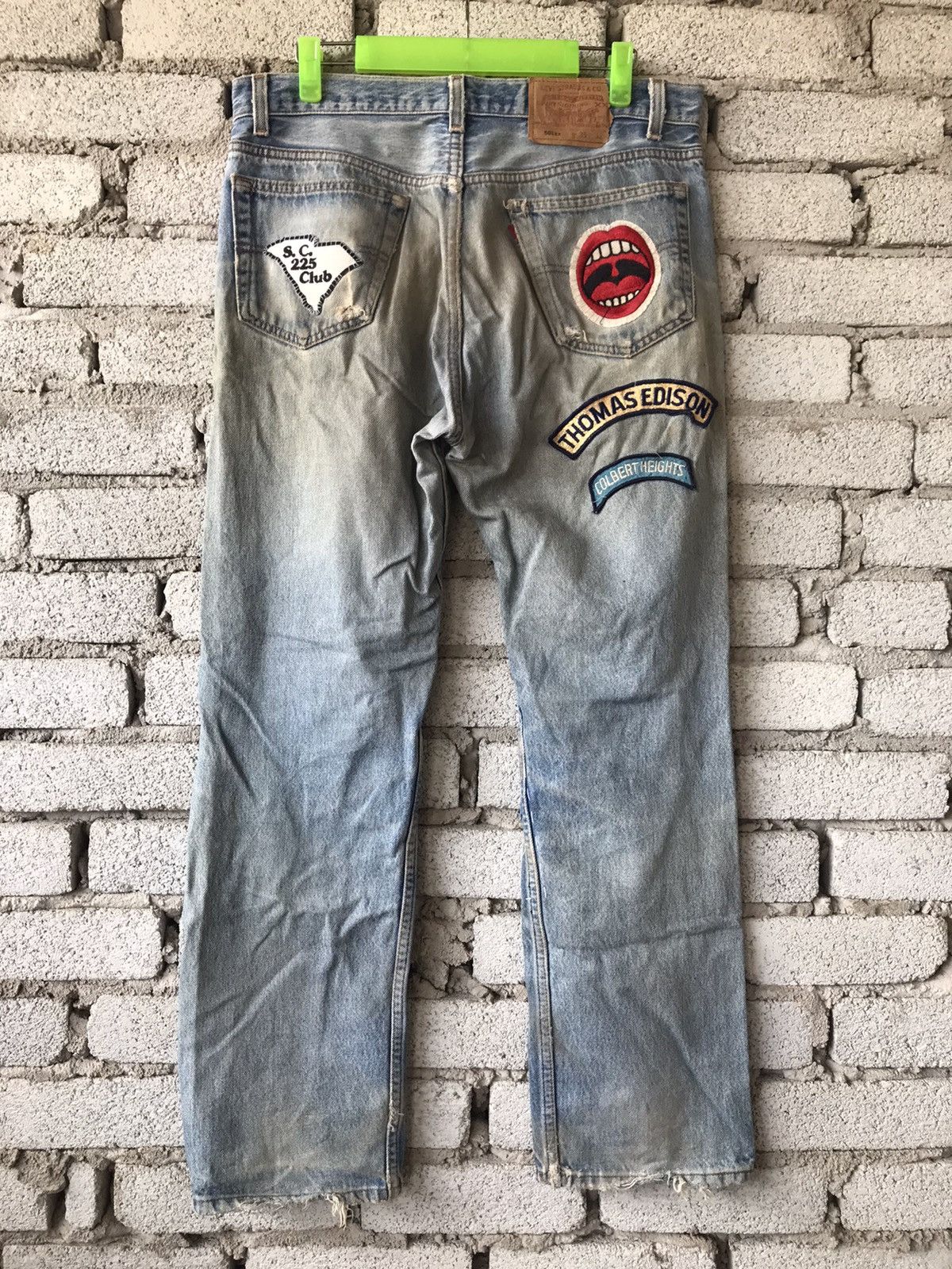 Levi's Vintage 1995 Levis 501XX Distressed Size US 34 / EU 50 - 2 Thumbnail