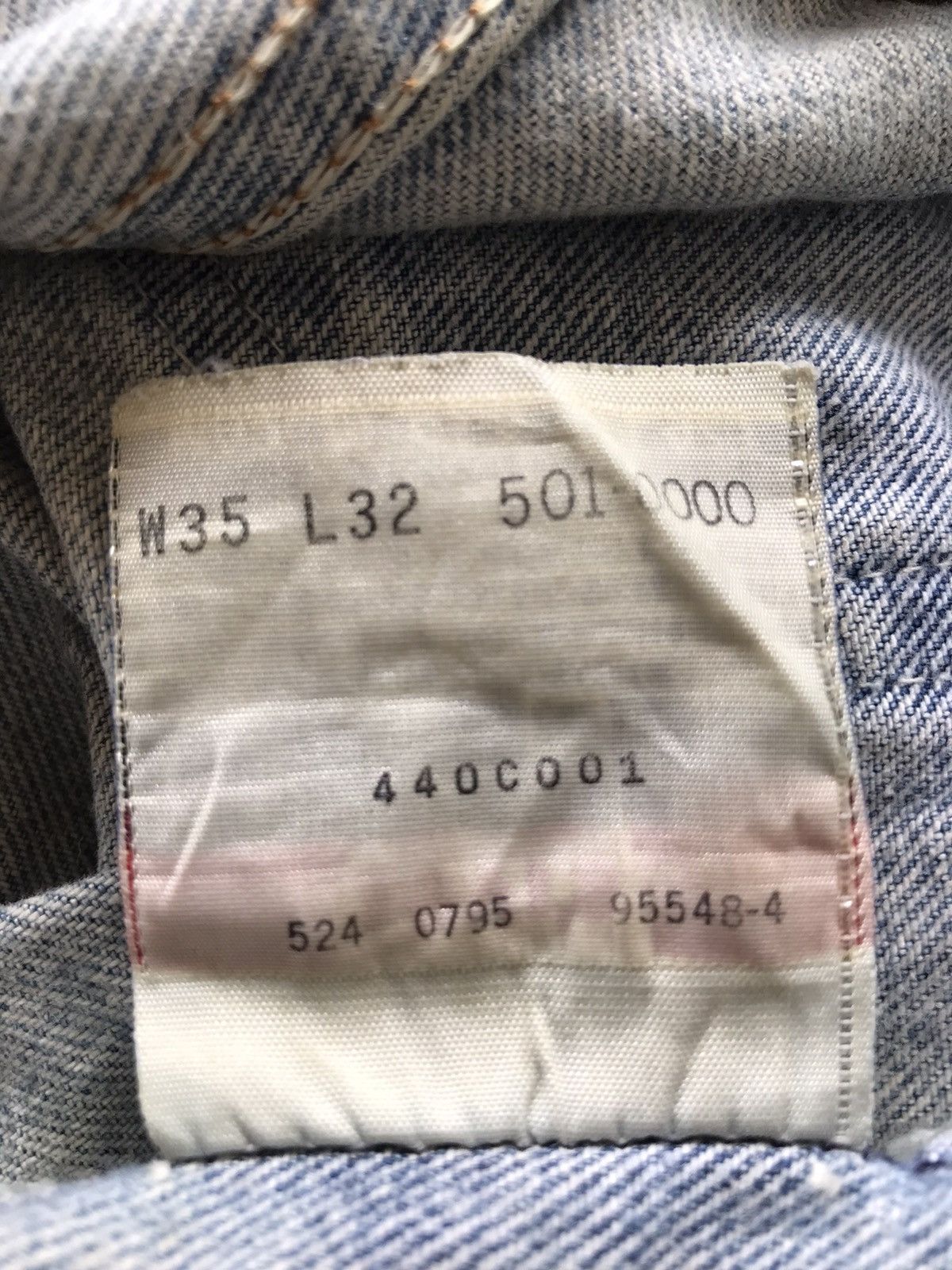 Levi's Vintage 1995 Levis 501XX Distressed Size US 34 / EU 50 - 20 Thumbnail