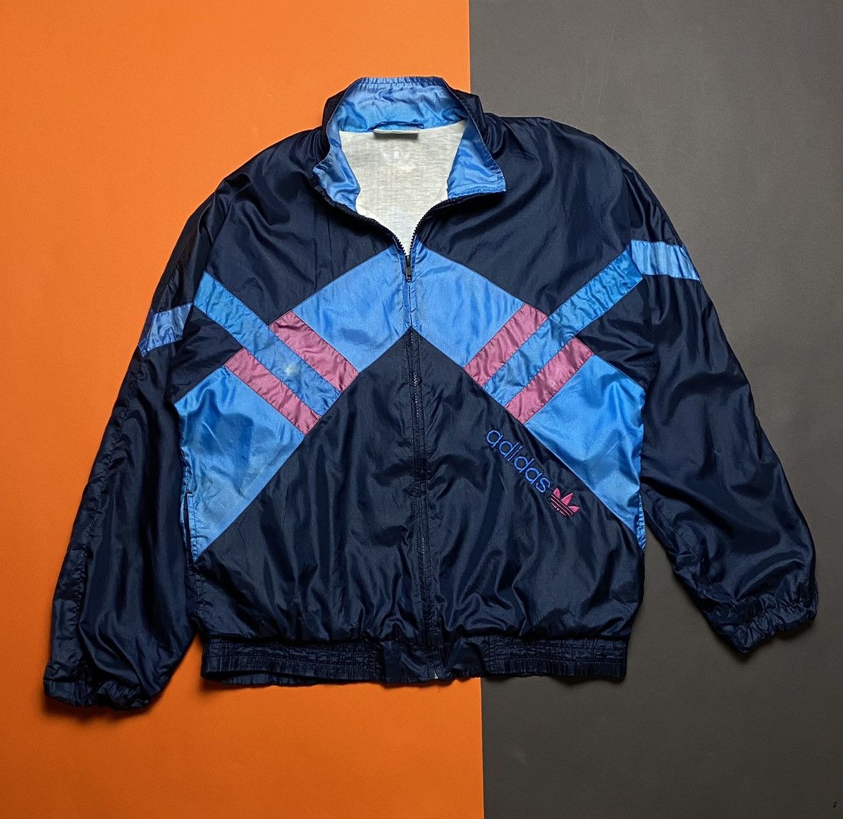 Adidas × Vintage Vintage Adidas 90s light jacket Size US L / EU 52-54 / 3 - 1 Thumbnail