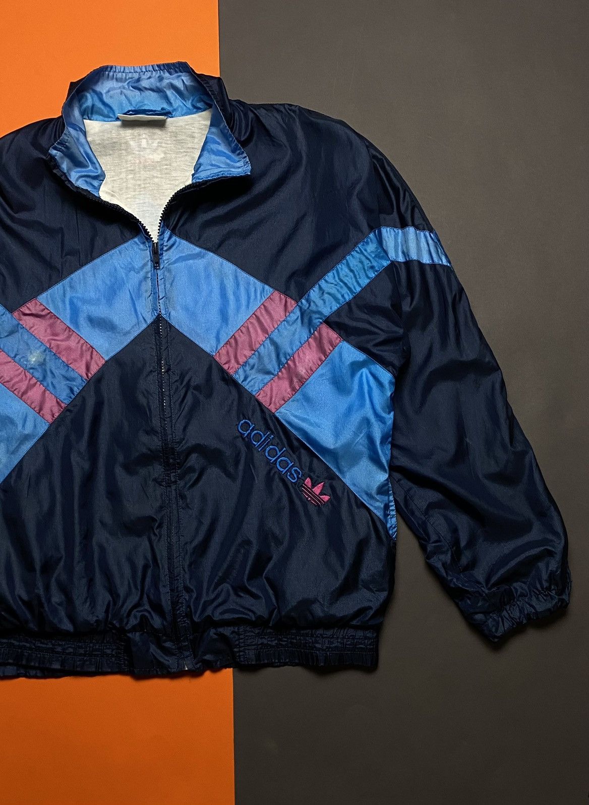 Adidas × Vintage Vintage Adidas 90s light jacket Size US L / EU 52-54 / 3 - 3 Thumbnail