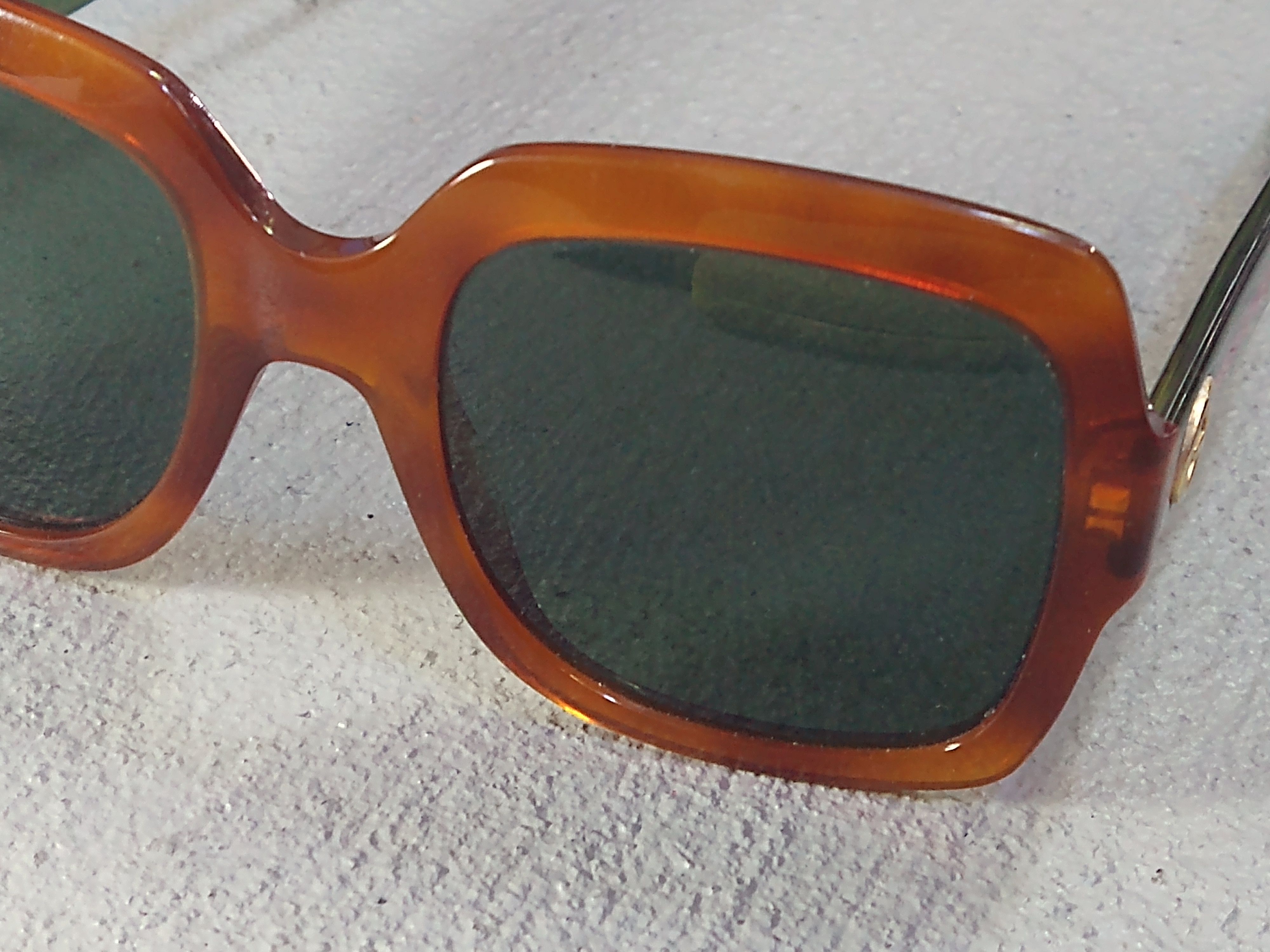 Gucci Gucci Sunglasses GG0036 Brown Tortoise Green Italy Size ONE SIZE - 5 Thumbnail