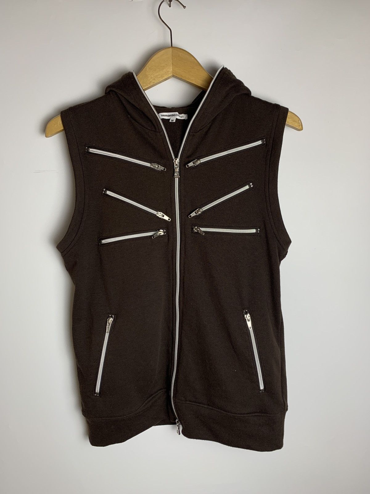 If Six Was Nine × Japanese Brand × Le Grande Bleu (L.G.B.) 💥accoffer💥Semantic design vest zip hoodie zipper Size US M / EU 48-50 / 2 - 1 Thumbnail