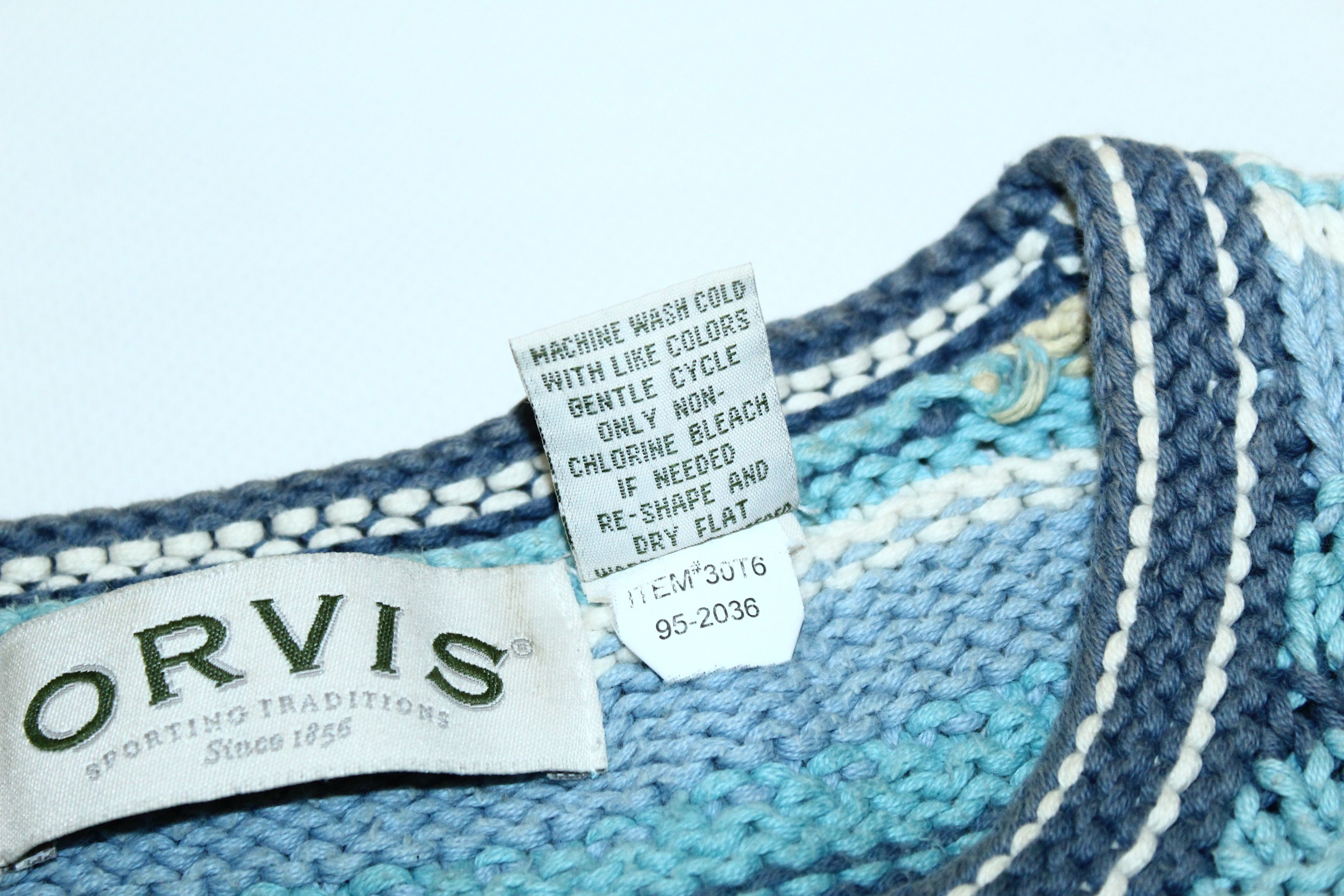 Japanese Brand Vtg ORVIS Cotton Chunky Knit Sweater Size S / US 4 / IT 40 - 8 Thumbnail