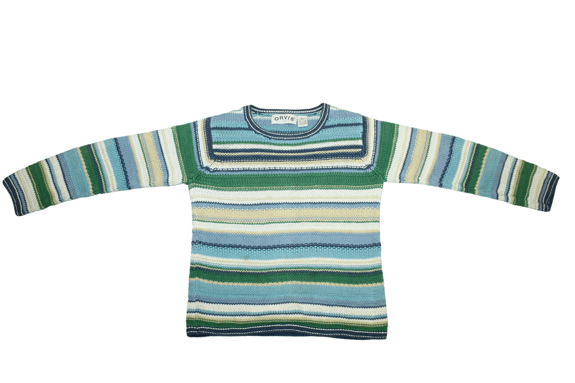 Japanese Brand Vtg ORVIS Cotton Chunky Knit Sweater Size S / US 4 / IT 40 - 4 Thumbnail