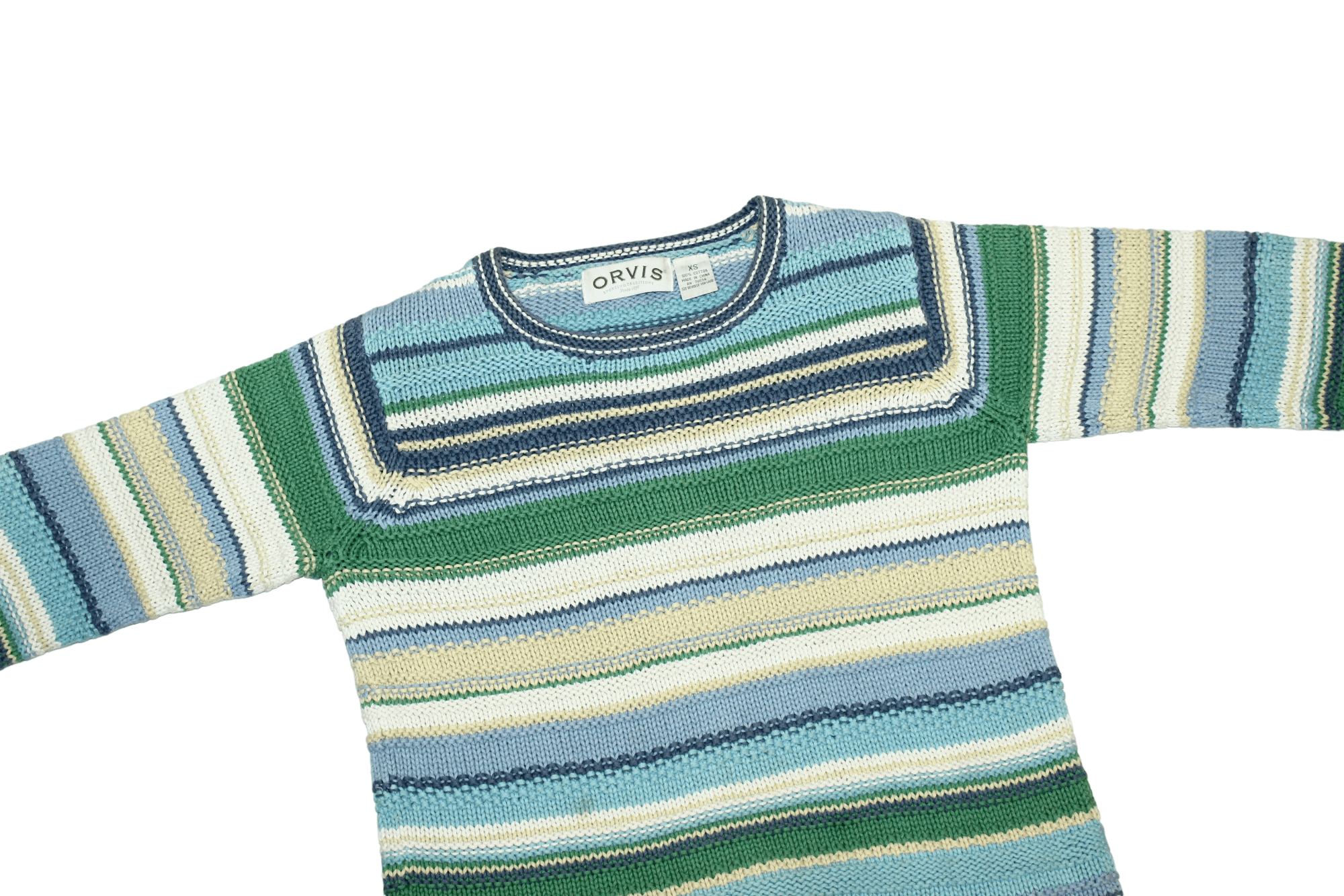 Japanese Brand Vtg ORVIS Cotton Chunky Knit Sweater Size S / US 4 / IT 40 - 6 Thumbnail