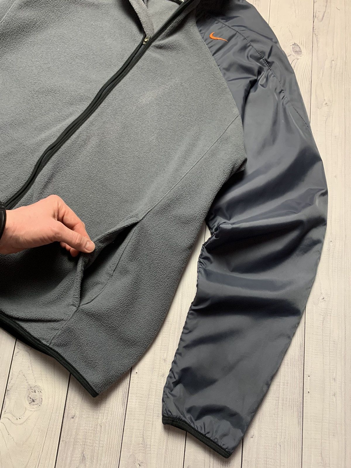 Nike × Vintage Vintage Nike fleece jacket size XL logo Size US XL / EU 56 / 4 - 3 Thumbnail