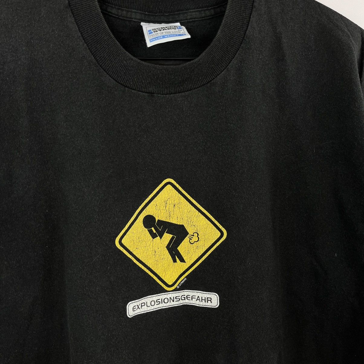 Vintage Vintage Humor Explosionsgefahr T-Shirt Heavy Cotton Size L Size US L / EU 52-54 / 3 - 4 Thumbnail
