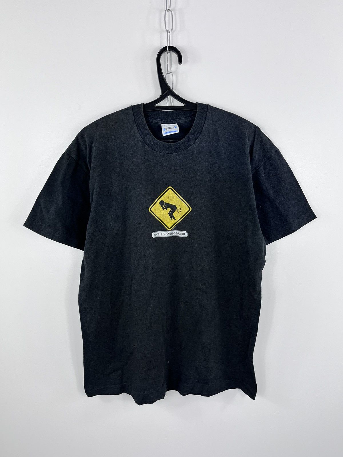 Vintage Vintage Humor Explosionsgefahr T-Shirt Heavy Cotton Size L Size US L / EU 52-54 / 3 - 1 Thumbnail