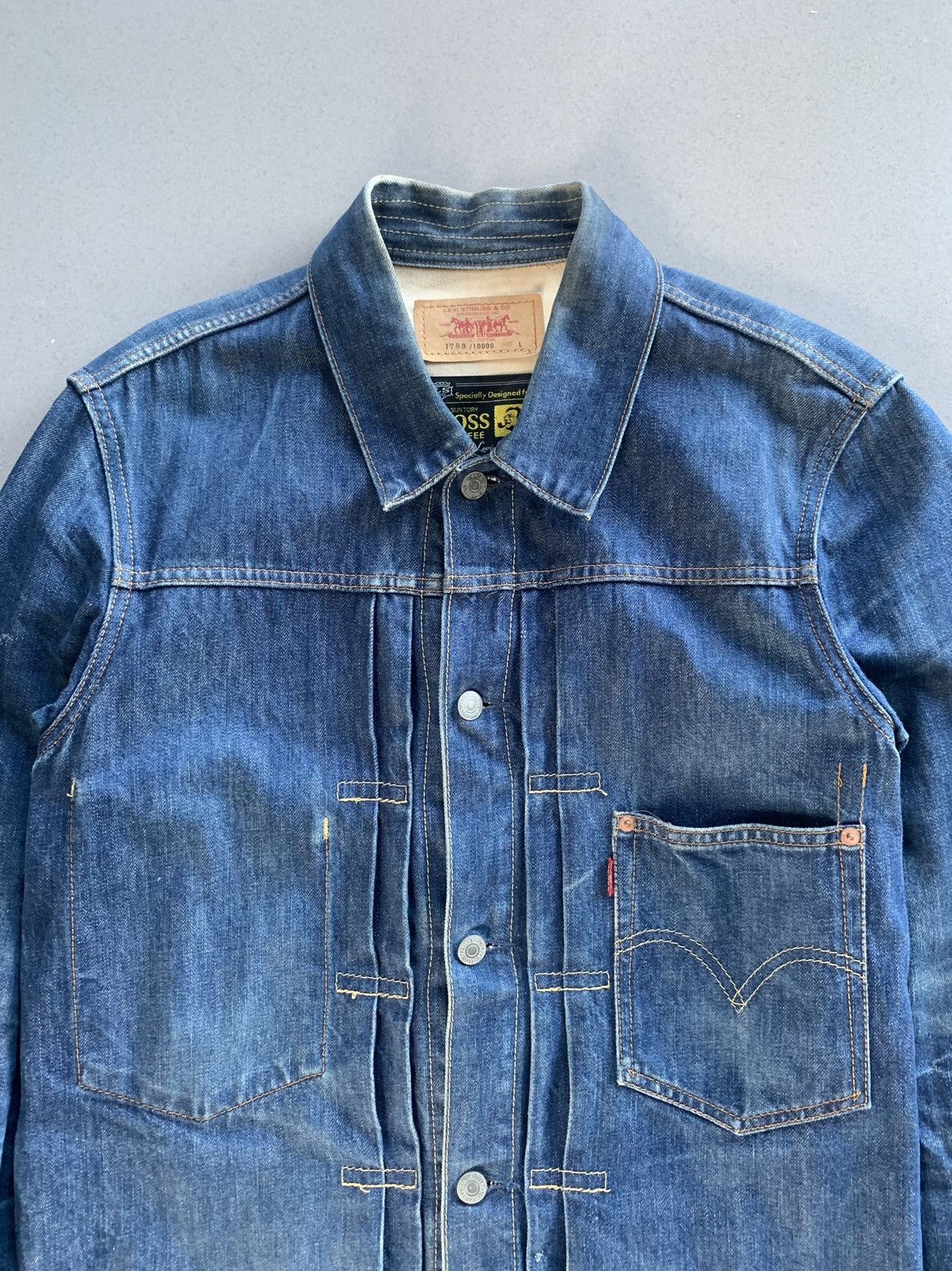 Levi's Vintage Levi’s x Boss Coffee Denim Jacket Limited 1793/10000 Size US L / EU 52-54 / 3 - 4 Thumbnail